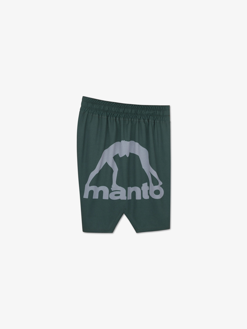 MANTO LOGO DUAL FIGHT SHORTS-green